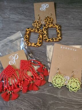 Plunder 3 Pairs of Earrings